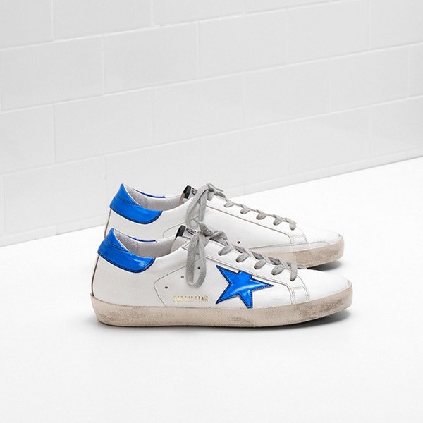 Golden Goose Superstar Sneakers G31WS590.C75 Calf Leather Heel Tab Is Shiny Pvc 1