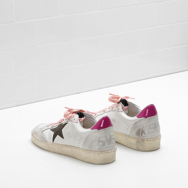 Golden Goose Ball Star Sneakers G32WS592 Calf Suede Glossy Leather Technical 3