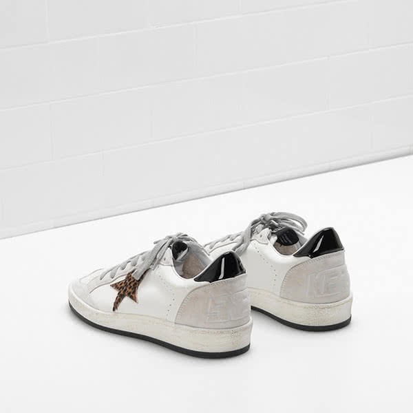 Golden Goose Ball Star Sneakers G32WS592.F9 Ponyskin and glossy leather 3