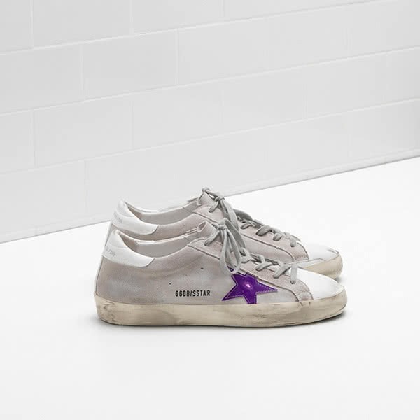 Golden Goose Superstar Sneakers G32WS590 Calf suede goatskin with worn effect 1