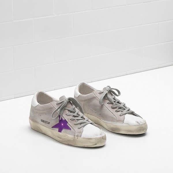 Golden Goose Superstar Sneakers G32WS590 Calf suede goatskin with worn effect 2