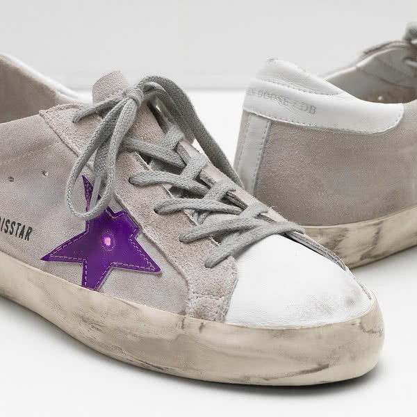 Golden Goose Superstar Sneakers G32WS590 Calf suede goatskin with worn effect 4