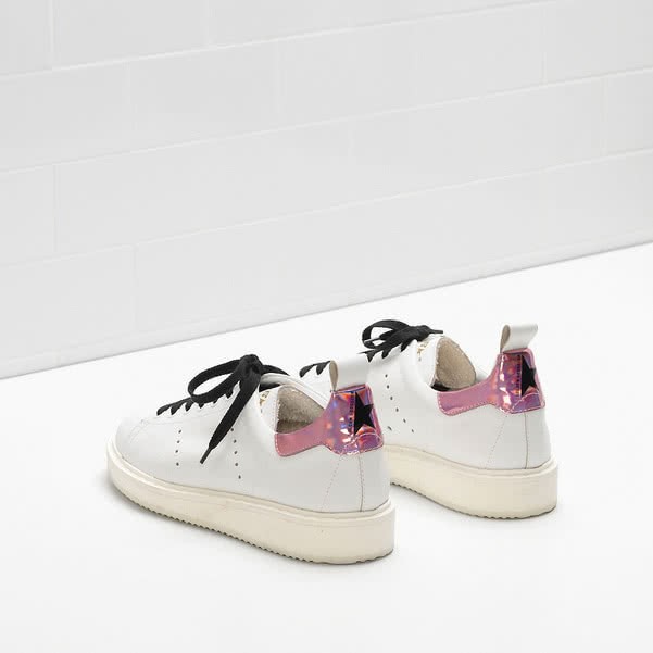 Golden Goose Starter Sneakers G30WS631 calf leather tab is iridescent material 3