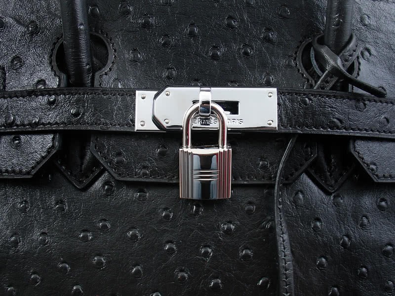 Hermes Birkin 30 Cm Ostrich Black 6
