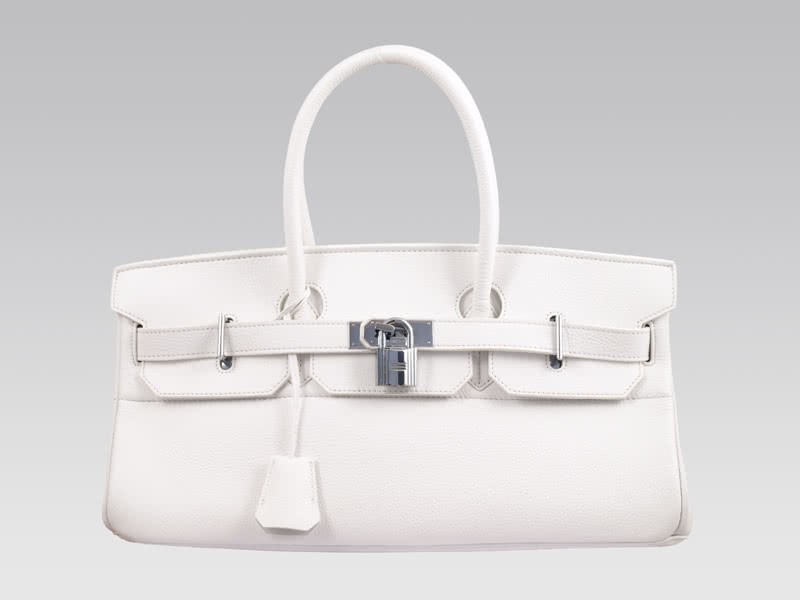 Hermes Birkin Jpg 42cm Clemence White 1