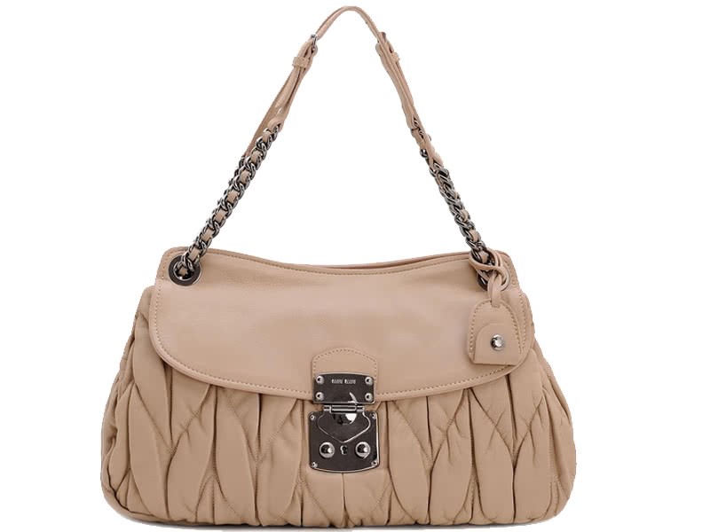Miu Miu Matelasse Shoulder Bag Pink 2