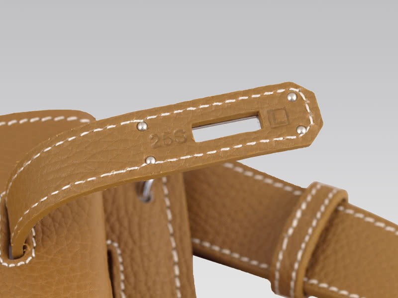 Hermes So Kelly 22cm Clemence Brown Gold 8