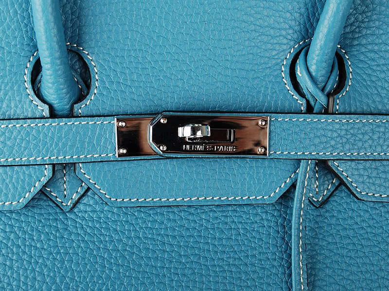 Hermes Birkin 35cm Togo Leather Blue 9