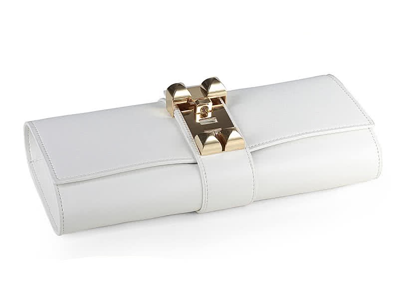 Hermes Medor Clutch White 5