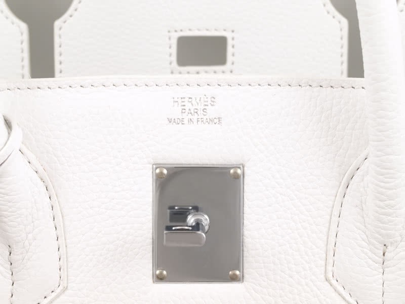 Hermes Birkin Jpg 42cm Clemence White 10