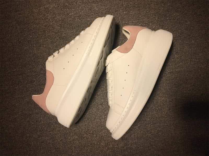 Alexander McQueen White and White shoelace Men And Women 4