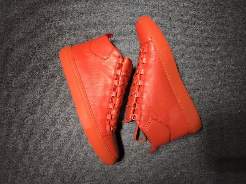 Balenciaga Classic High Top Sneakers Orange 6