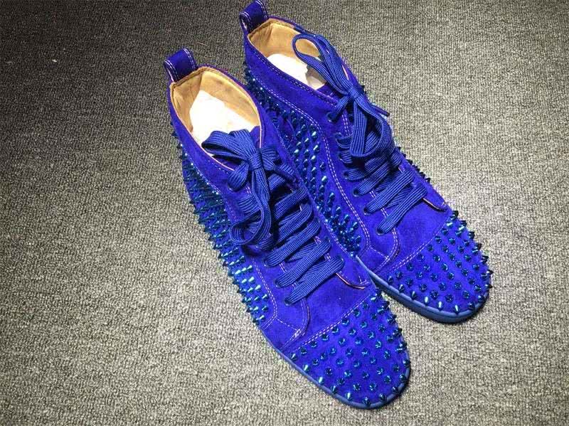 Christian Louboutin Louis Spikes Men/Women Blue 2