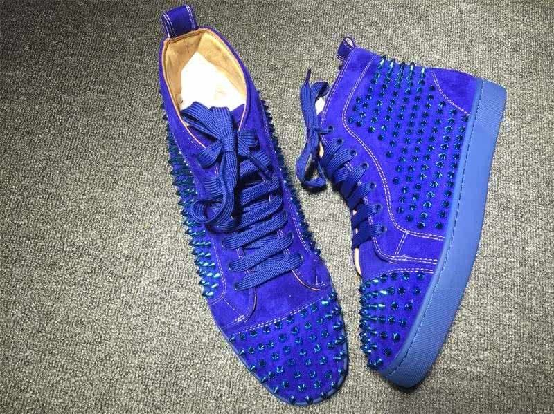 Christian Louboutin Louis Spikes Men/Women Blue 3