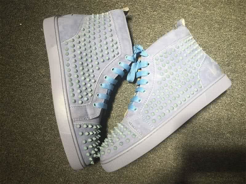 Christian Louboutin Louis Spikes Men/Women Light Blue 10