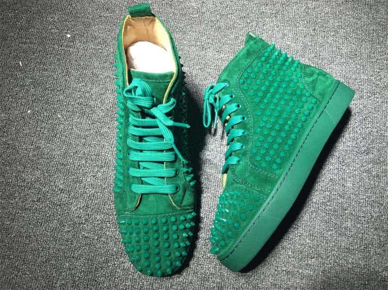 Christian Louboutin Louis Spikes Men/Women Green 3