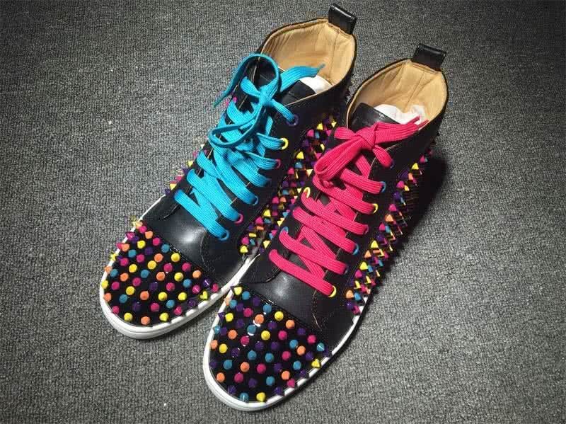 Christian Louboutin Louis Spikes Men/Women Black/Blue/Red 1