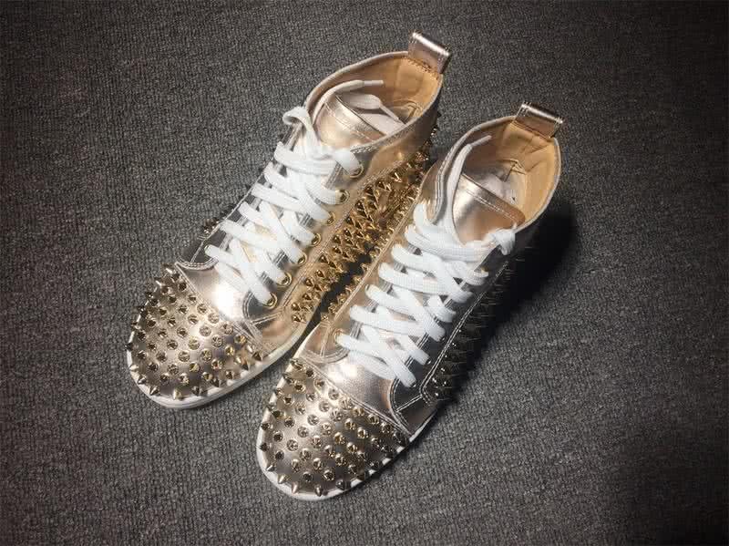 Christian Louboutin Louis Spikes Men/Women Gold 1