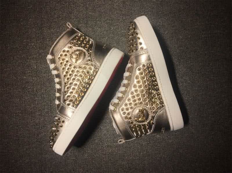 Christian Louboutin Louis Spikes Men/Women Gold 4