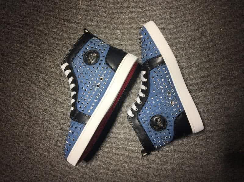 Christian Louboutin Louis Spikes Men/Women Blue 5