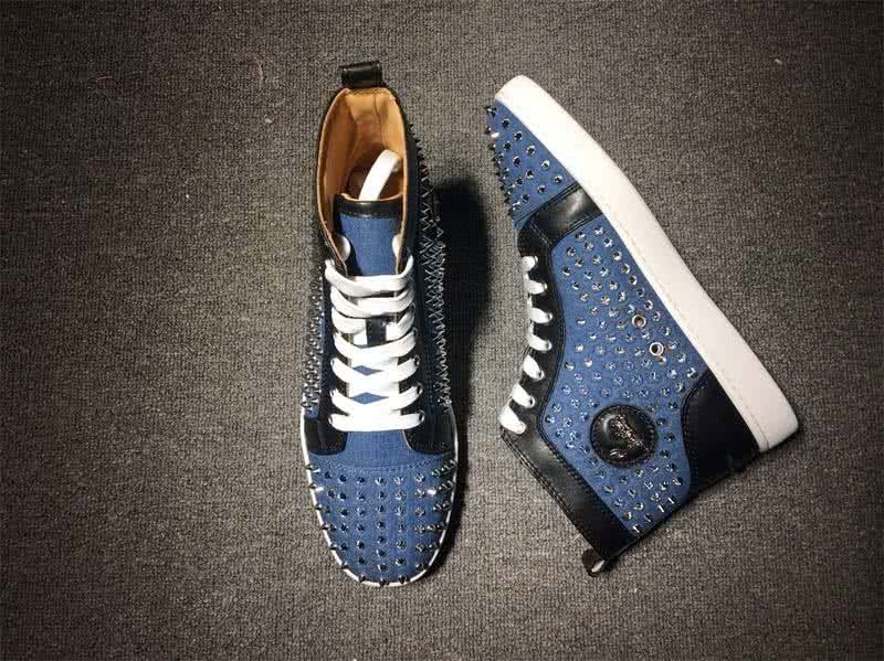 Christian Louboutin Louis Spikes Men/Women Blue 6