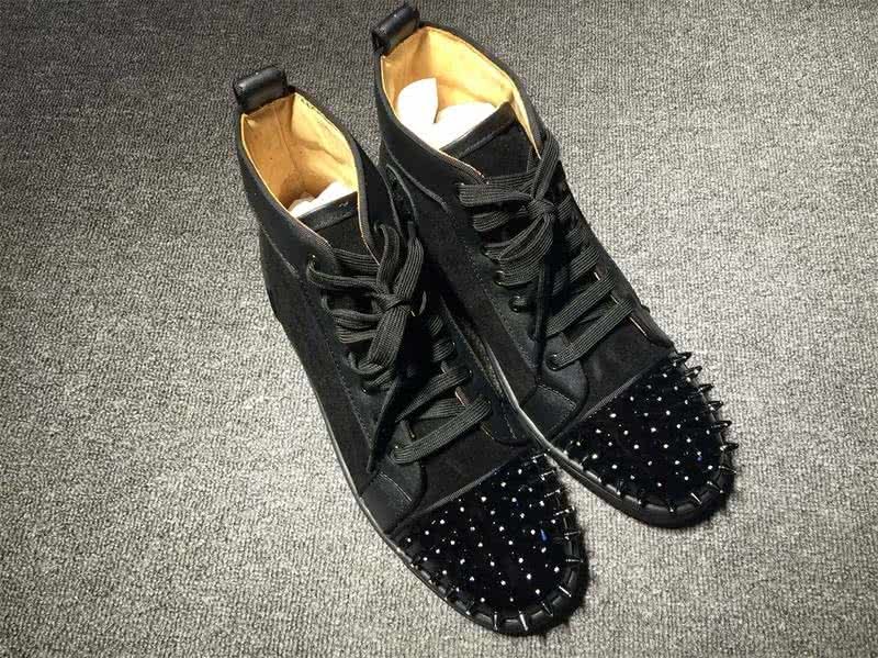 Christian Louboutin Lou Spikes Men/Women Black 2