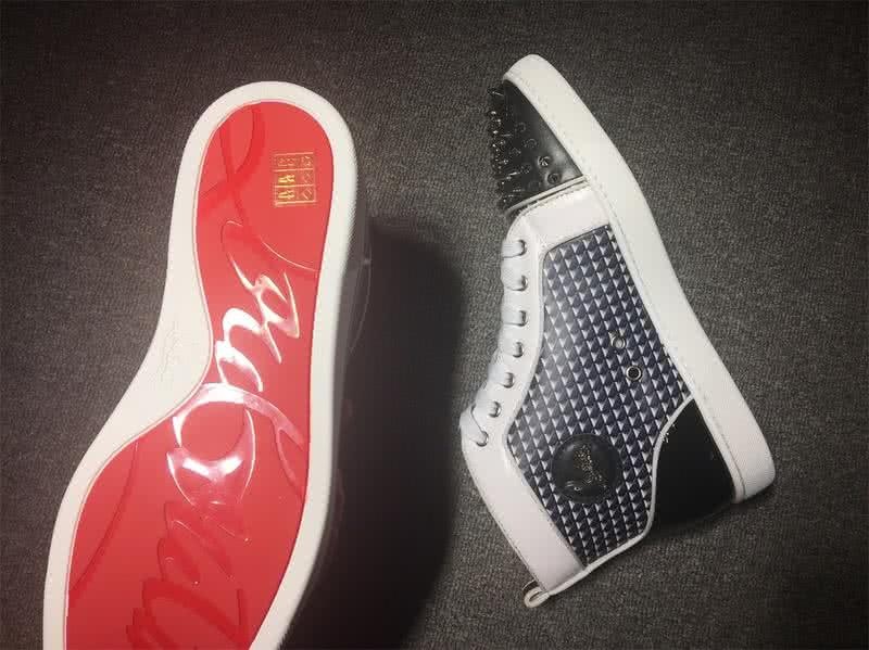 Christian Louboutin Lou Spikes Men/Women Black/White 8