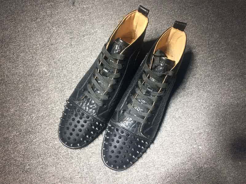 Christian Louboutin Lou Spikes Men/Women Black 1