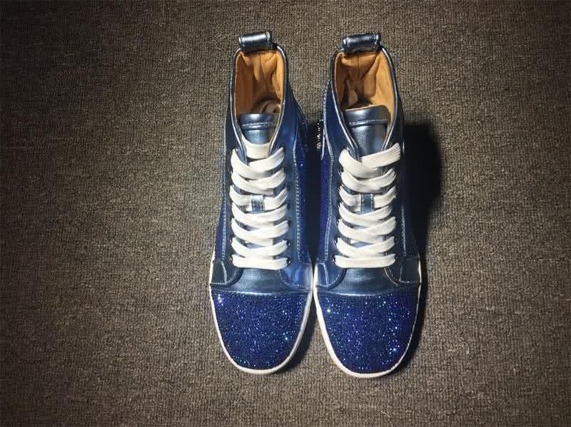 Christian Louboutin Rhinestone Men/Women Blue 2