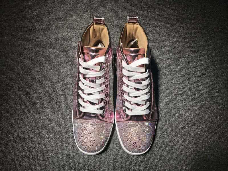 Christian Louboutin Rhinestone Men/Women Pink 3