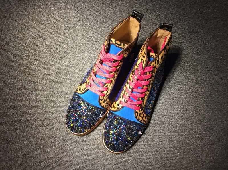 Christian Louboutin No Limits Sneaker Men/Women Blue/Leopard print 1