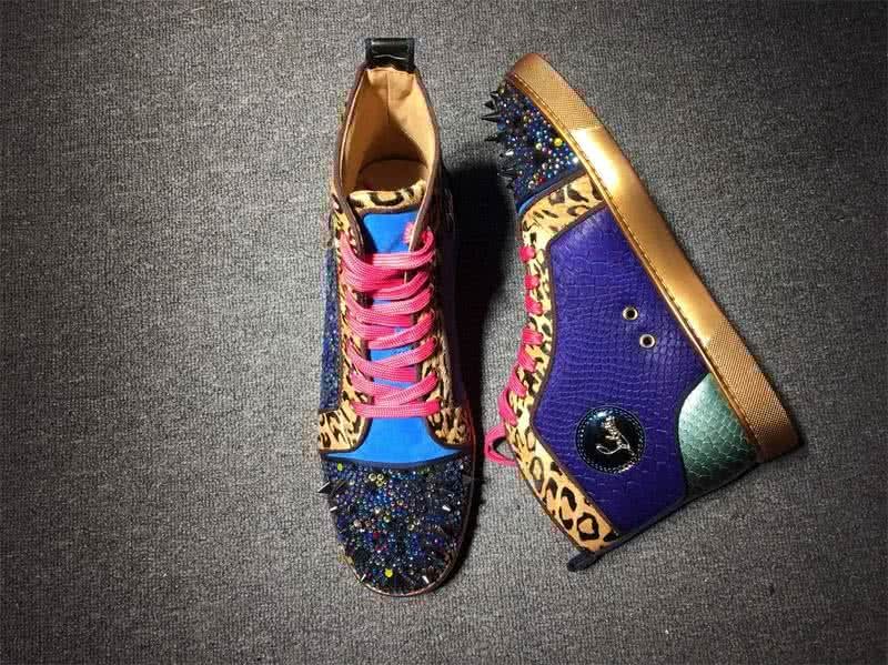 Christian Louboutin No Limits Sneaker Men/Women Blue/Leopard print 5