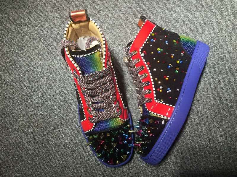 Christian Louboutin No Limits Sneaker Men/Women Purple/Black/Red 2