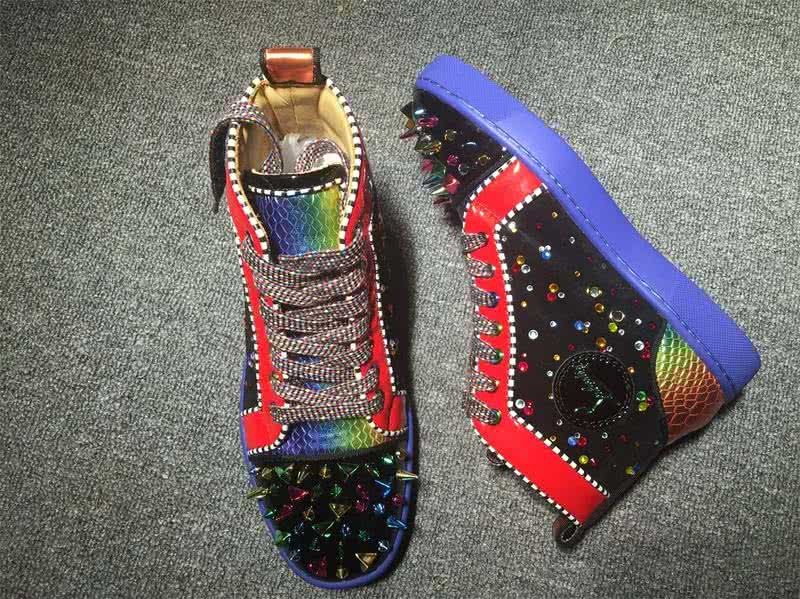 Christian Louboutin No Limits Sneaker Men/Women Purple/Black/Red 5