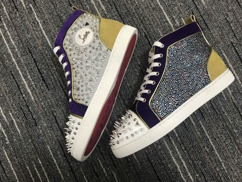 Christian Louboutin No Limits Sneaker Men/Women Silver/Yellow/Purple 3