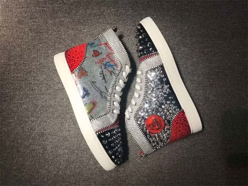 Christian Louboutin No Limits Sneaker Men/Women Black/Grey/Red 7