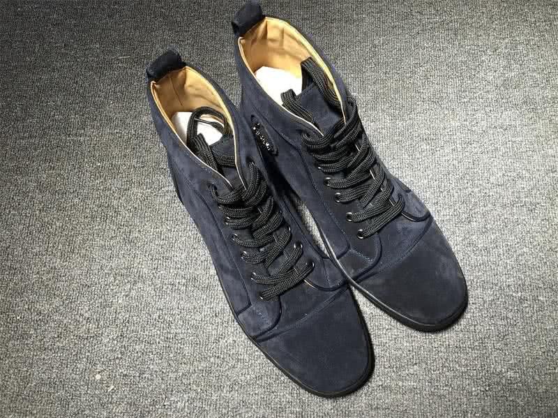 Christian Louboutin High Top Suede All Black 2