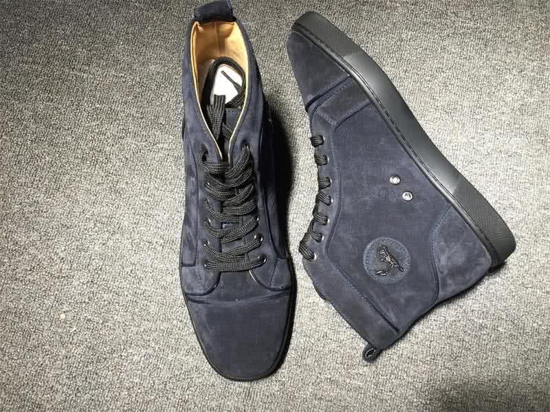 Christian Louboutin High Top Suede All Black 5