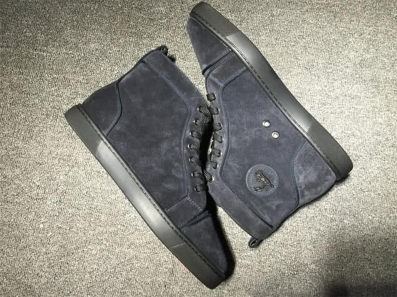 Christian Louboutin High Top Suede All Black 7