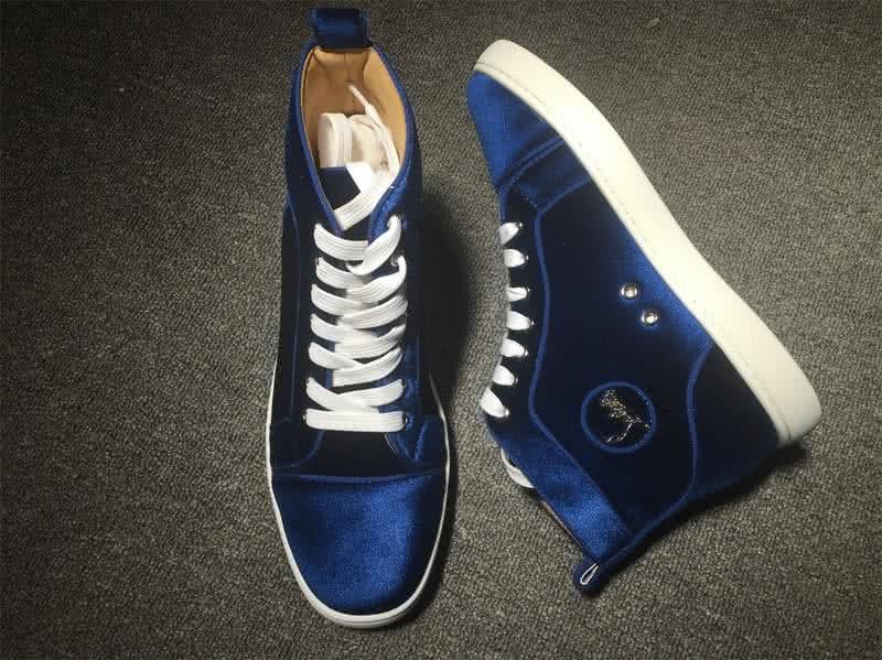 Christian Louboutin High Top Suede Blue 6