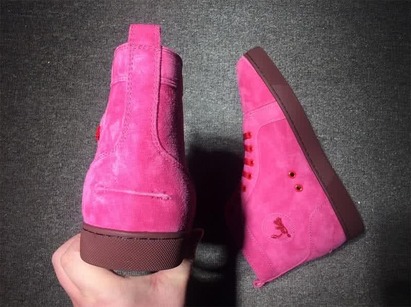 Christian Louboutin High Top Suede Bright Red 8