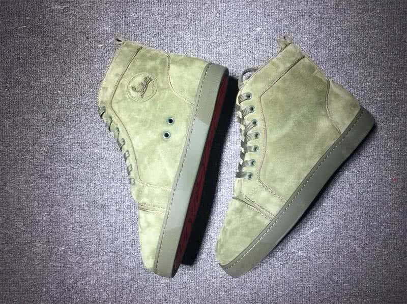 Christian Louboutin High Top Suede Green 4