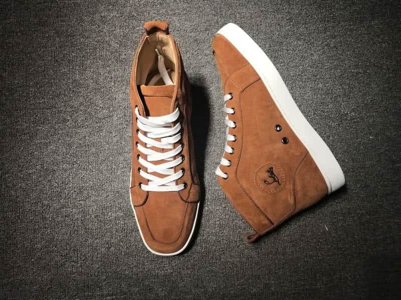 Christian Louboutin High Top Suede Camel 6