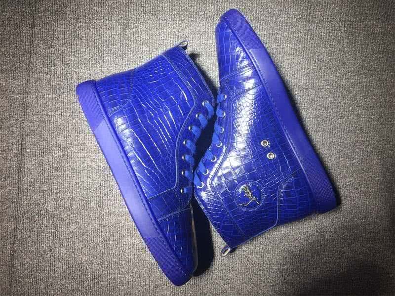 Christian Louboutin Python Sneaker Men/Women Blue 6