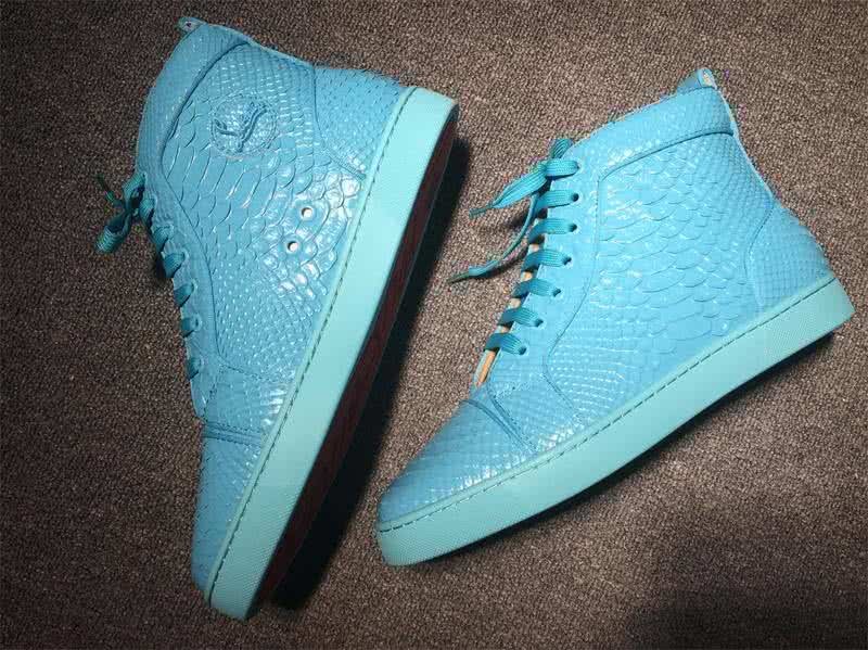 Christian Louboutin Python Sneaker Men/Women Sky Blue 4