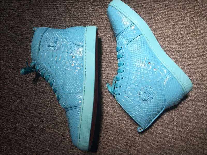 Christian Louboutin Python Sneaker Men/Women Sky Blue 8