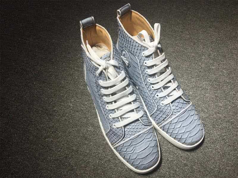 Christian Louboutin Python Sneaker Men/Women Sky Blue 3