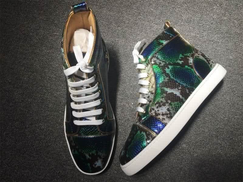 Christian Louboutin Python Sneaker Men/Women Black/Blue/Green 3