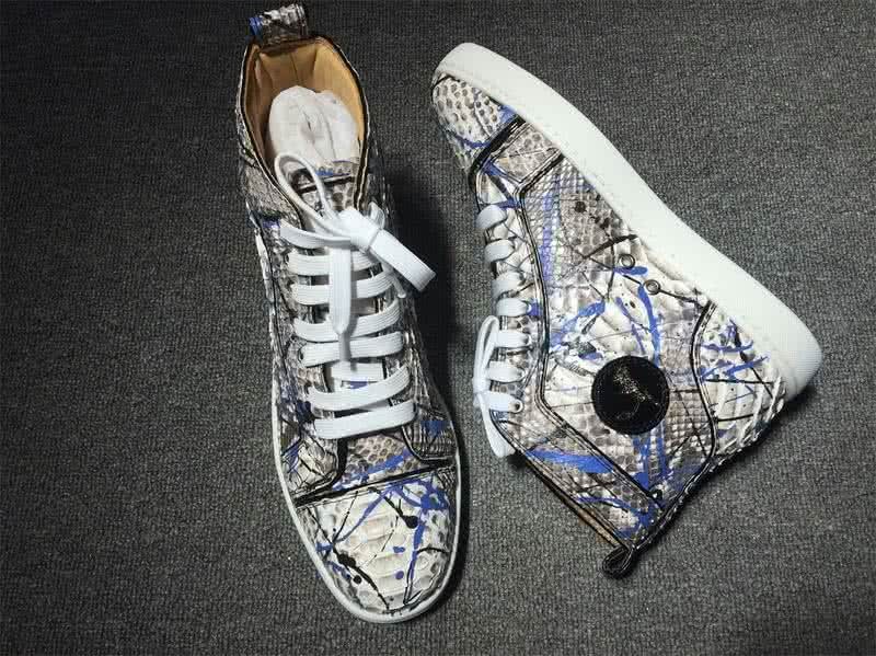 Christian Louboutin Python Sneaker Men/Women Grey/Blue 3