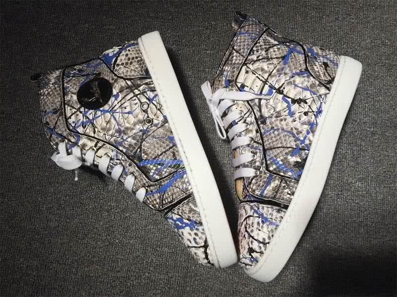 Christian Louboutin Python Sneaker Men/Women Grey/Blue 7